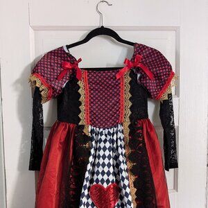 Red Queen Costume Kids Sz 10
